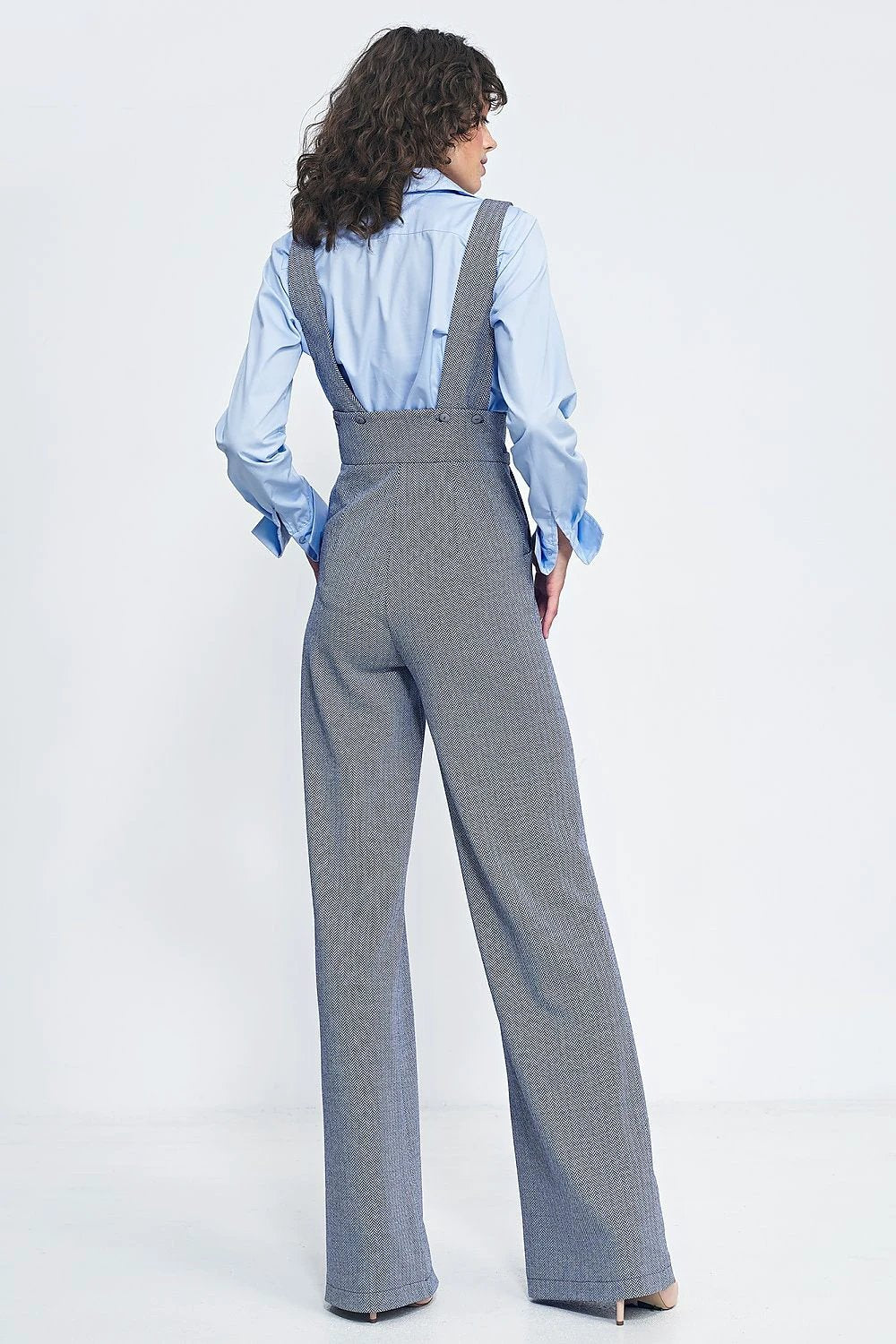 Suit Nife High-Waisted Jumpsuit with Suspenders - Vintage Inspired Design and Modern Fabrics by Nife