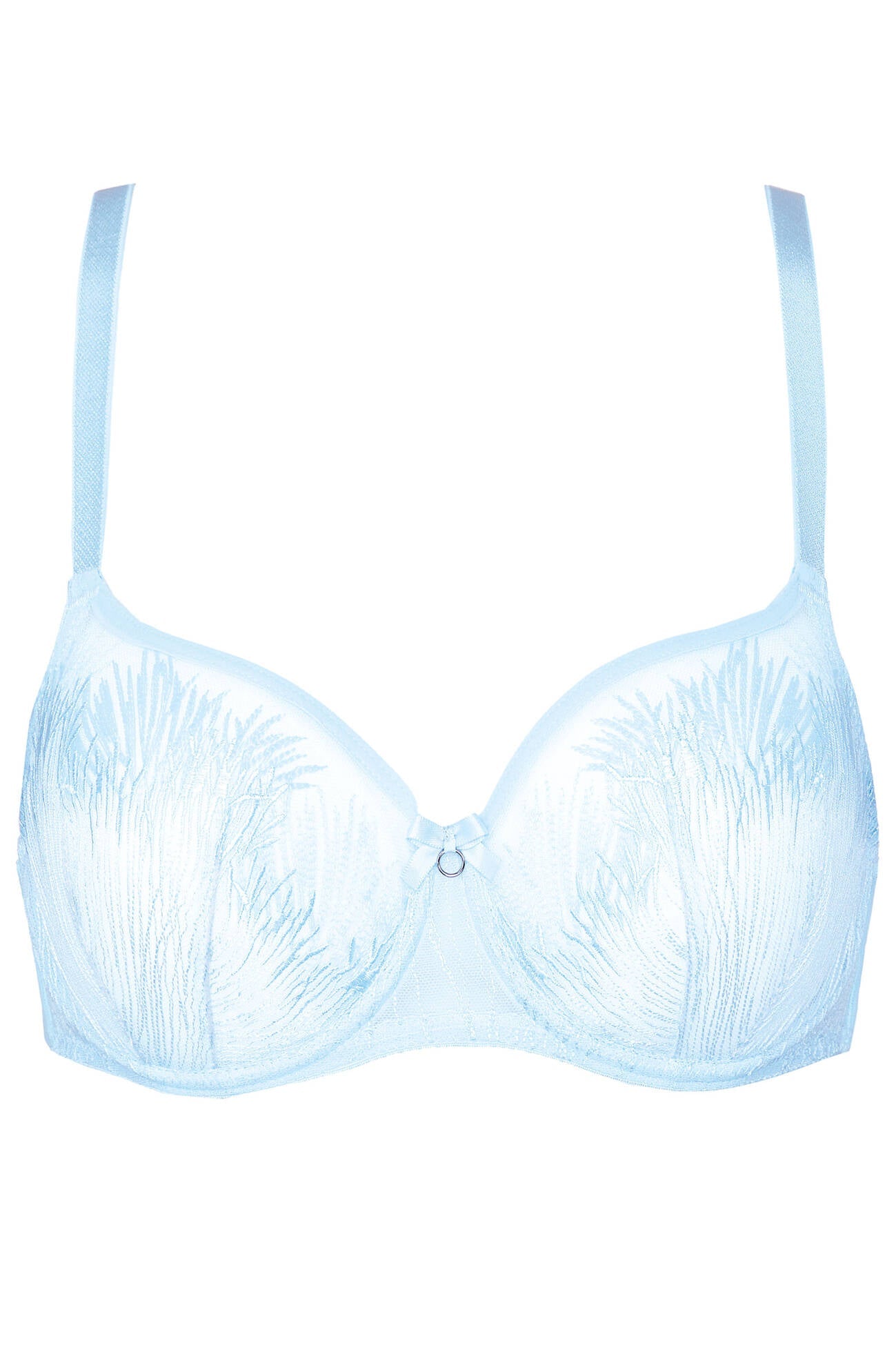 See Through Embroidery Balconette Bra Gorteks Mable Baby Blue-2