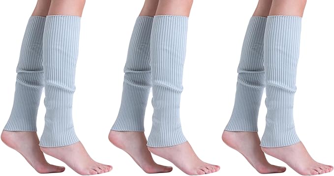 Leg Warmers for Women 3 Pairs Soft Slouchy Retro Knee-High or Scrunched Down Warm and Breathable-9