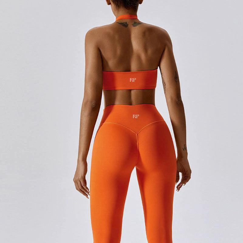 Halter Ruched Bra by Rockstar Peach