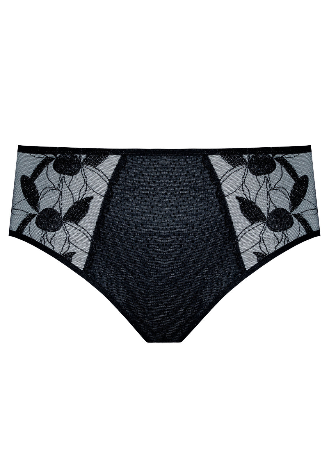 Samanta Kendall Semi-Sheer Mid-Rise Brief Panty-4
