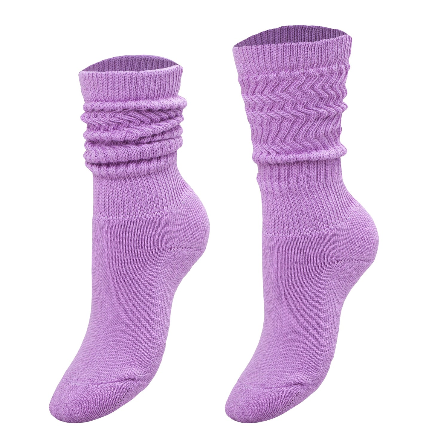 Kids Cotton Knee High Slouch Socks – 1 Pair – Ages 3 - 15 – Soft, Elastic & Breathable - Ansley Effect