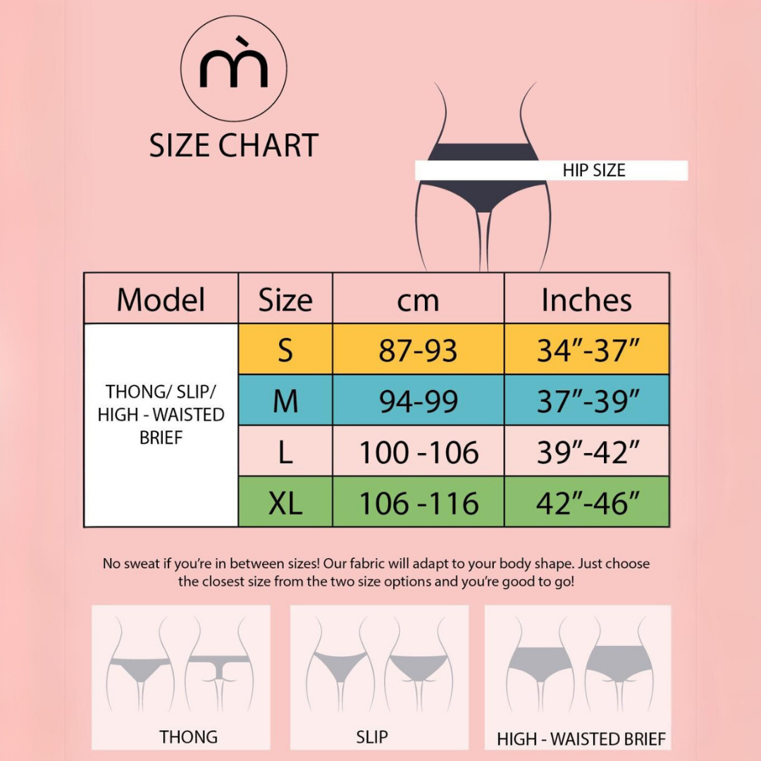 Memème Women's 7 Days Leaf Panties - Ultra-Comfortable, Breathable, High-Waisted with Original Prints
