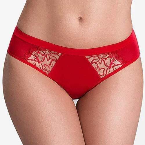 Peek A Boo Bikini Panty Stefi L Crimson by Stefi L Lingerie