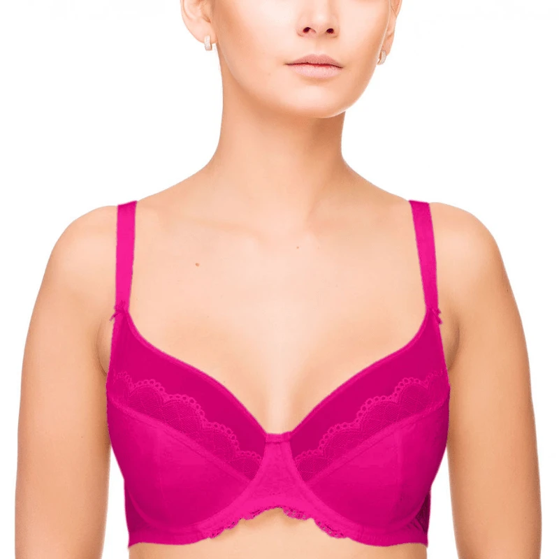 Full Figure Unlined Bra Lauma Vivian Pink by Lauma Lingerie