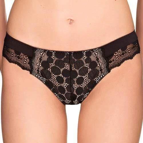 Lauma Pearly Shadow Semi Sheer Polka Dot Tanga by Lauma Lingerie