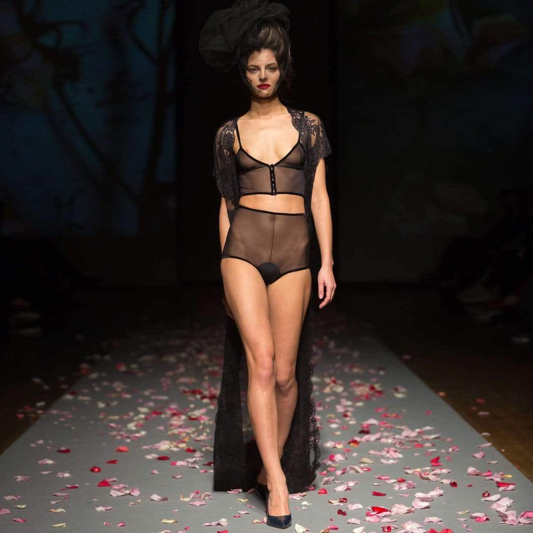 Amoralle Sheer Mesh Lingerie Set