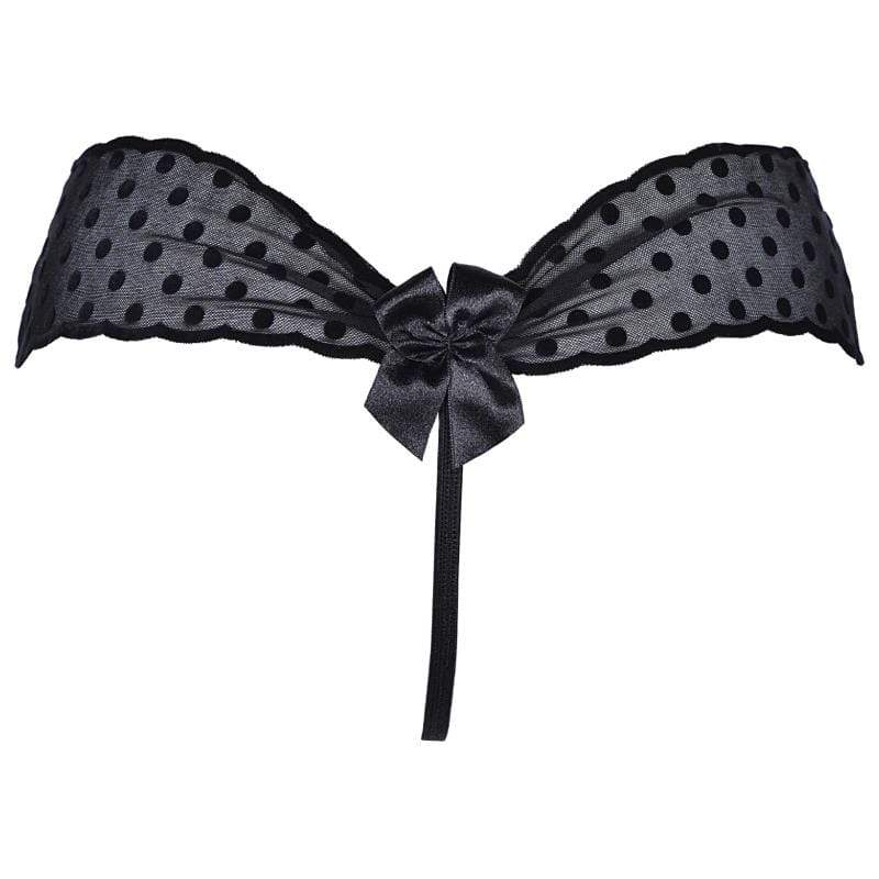 Sexy Sheer String Thong Panty Axami Seductive Dots