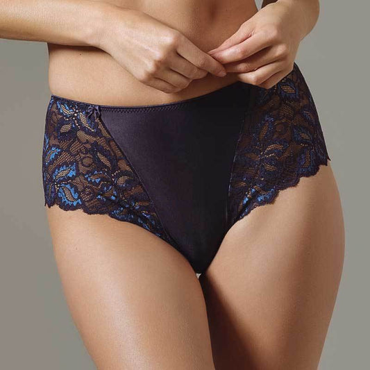 Sheer Lace Tanga Panty Lavinia Dare Me Navy Blue