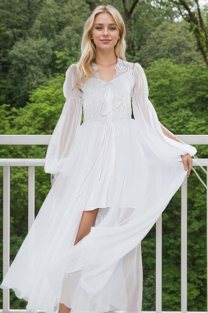 Unwritten Verse Lace Robe and Camisole Set