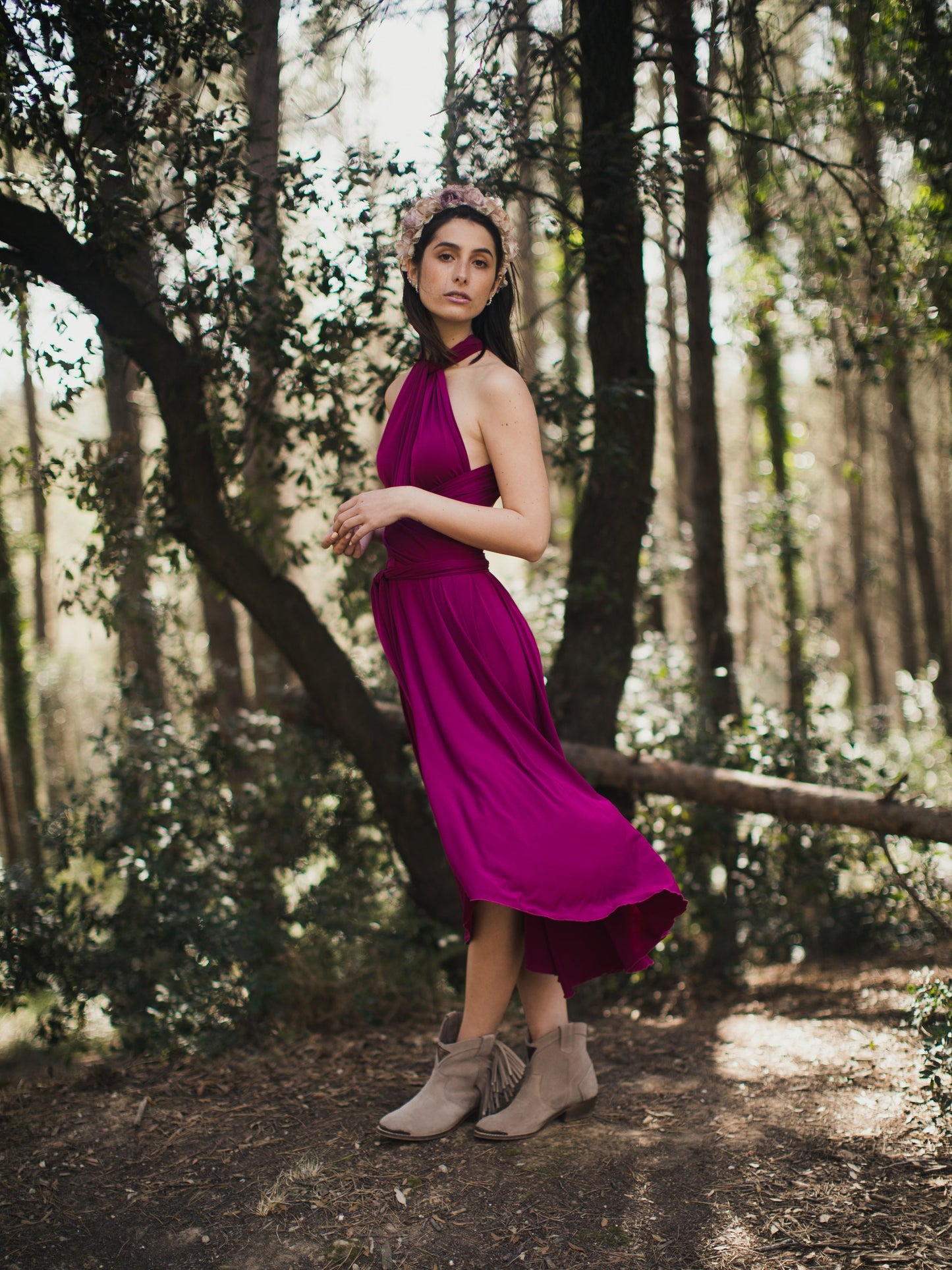 INFINITY MIDI DRESS