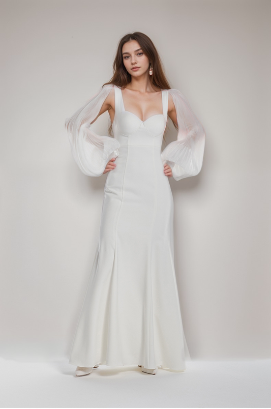 Celestine Form Sculpted Mermaid Bridal Gown