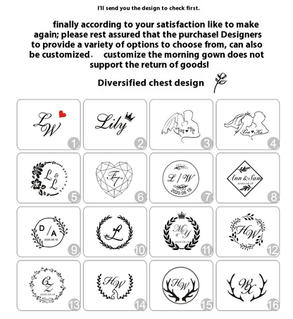 Before the Vows Personalized Satin Bridal Party Robe