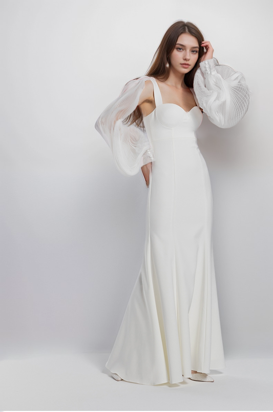 Celestine Form Sculpted Mermaid Bridal Gown