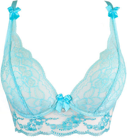 Sexy Sheer Deep Plunge Bra Axami Alice