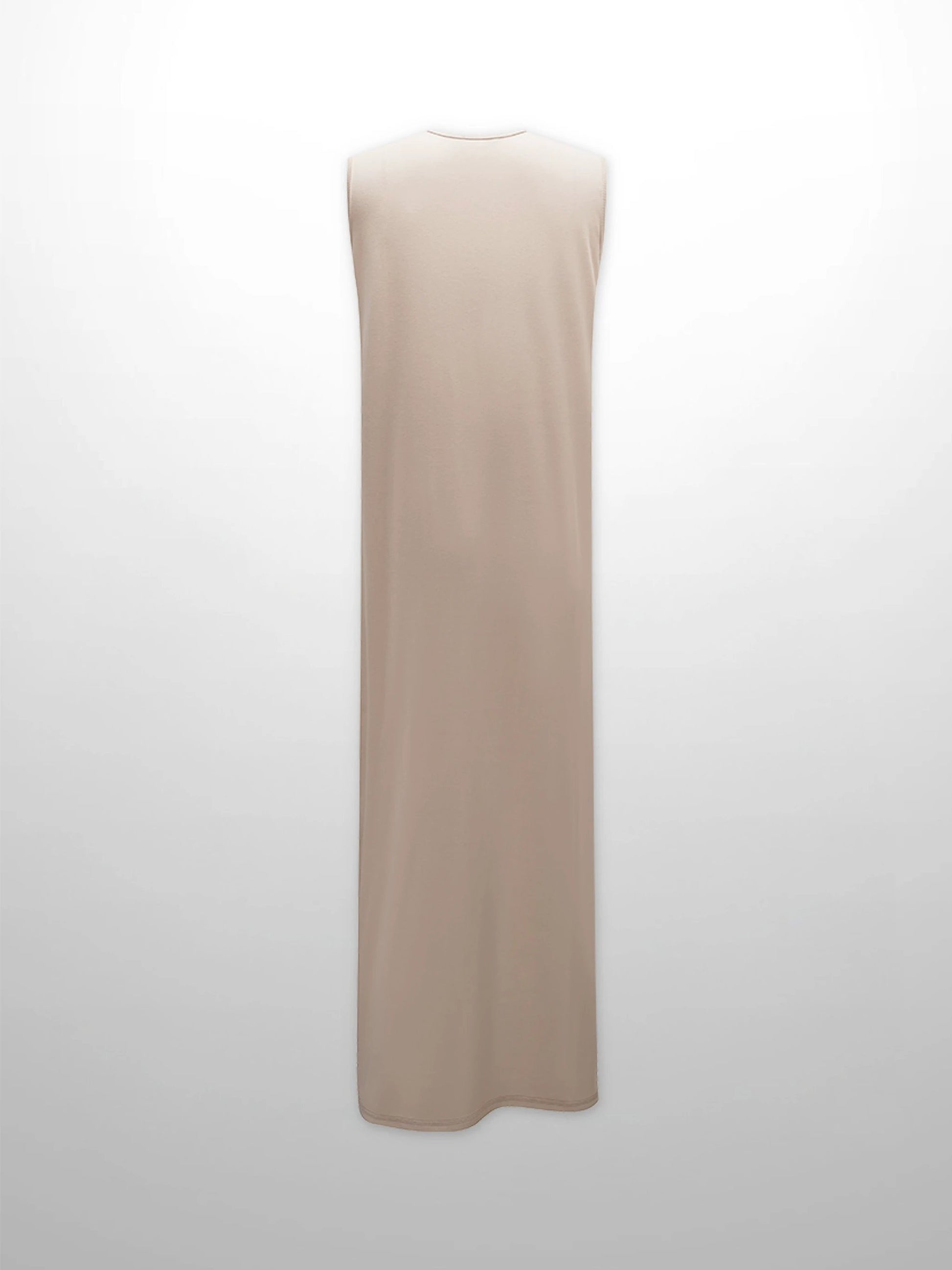 Basic T-Shirt Slip Dress-Tan by MELI