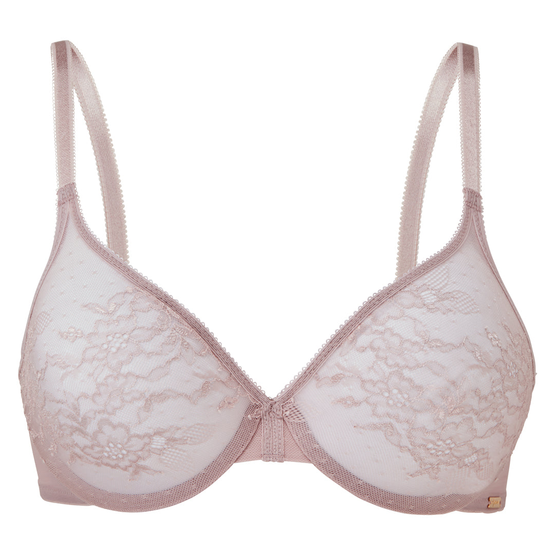 Gossard Glossies Lace Mink Sheer Molded Bra