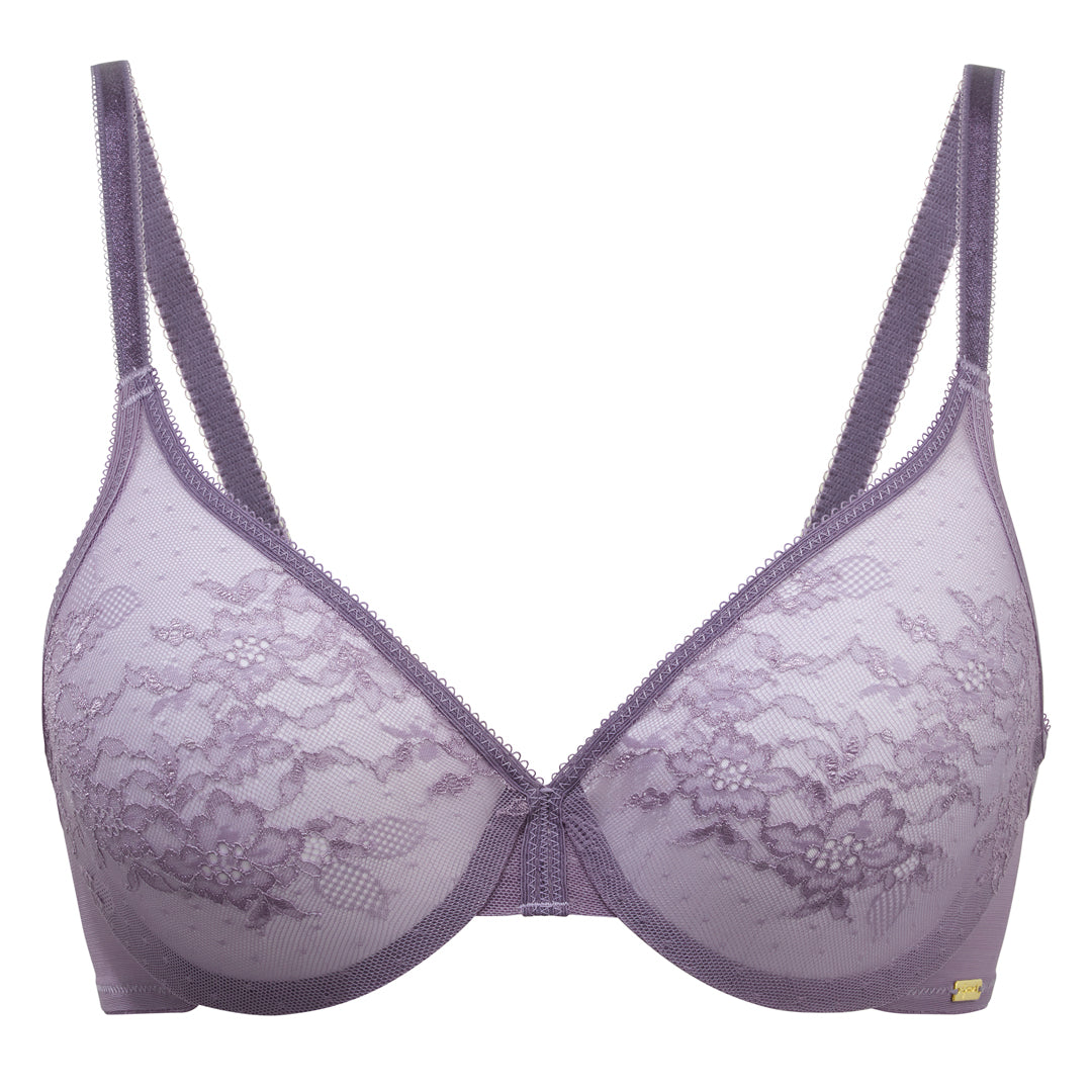 Gossard Glossies Lace Heron Sheer Molded Bra