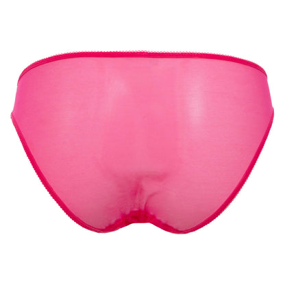 Gossard Glossies Lace Hot Pink Sheer Bikini Panty