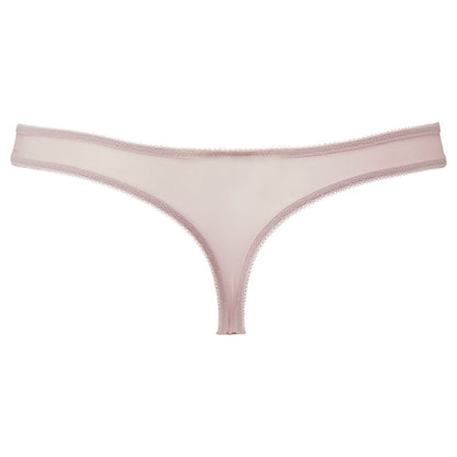 Gossard Glossies Lace Mink Sheer Thong Panty