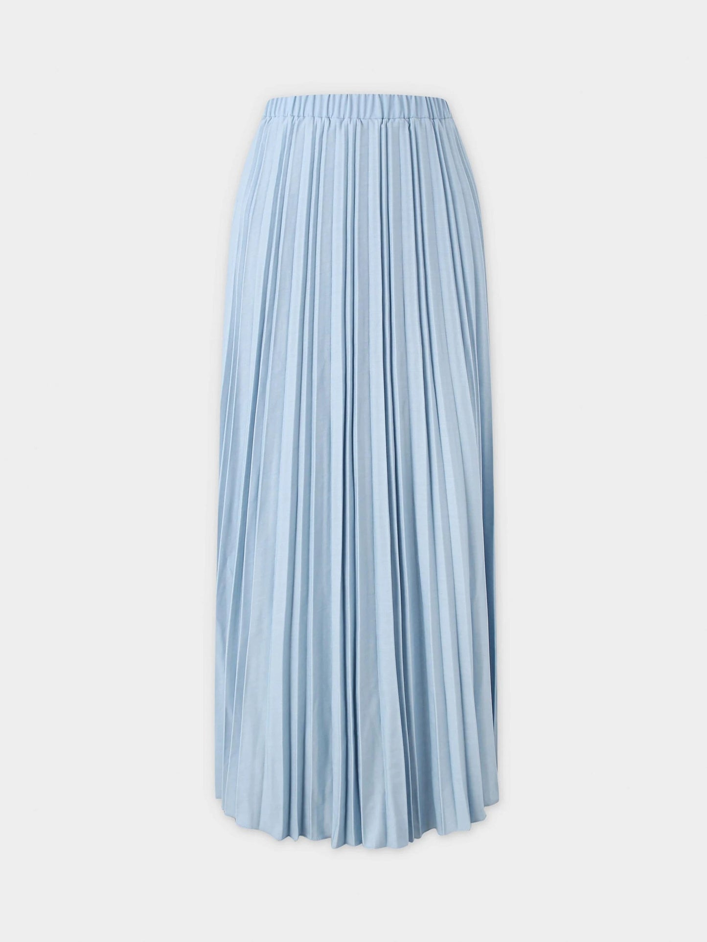 Thin Pleated Skirt-Light Blue by MELI