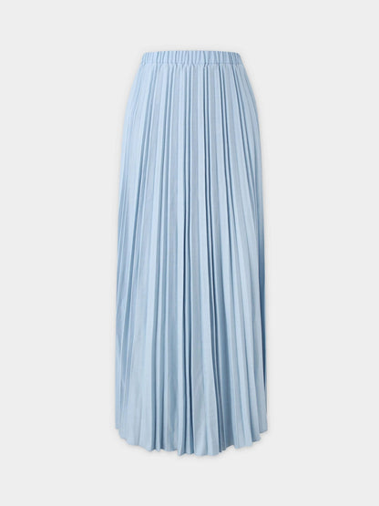 Thin Pleated Skirt-Light Blue by MELI
