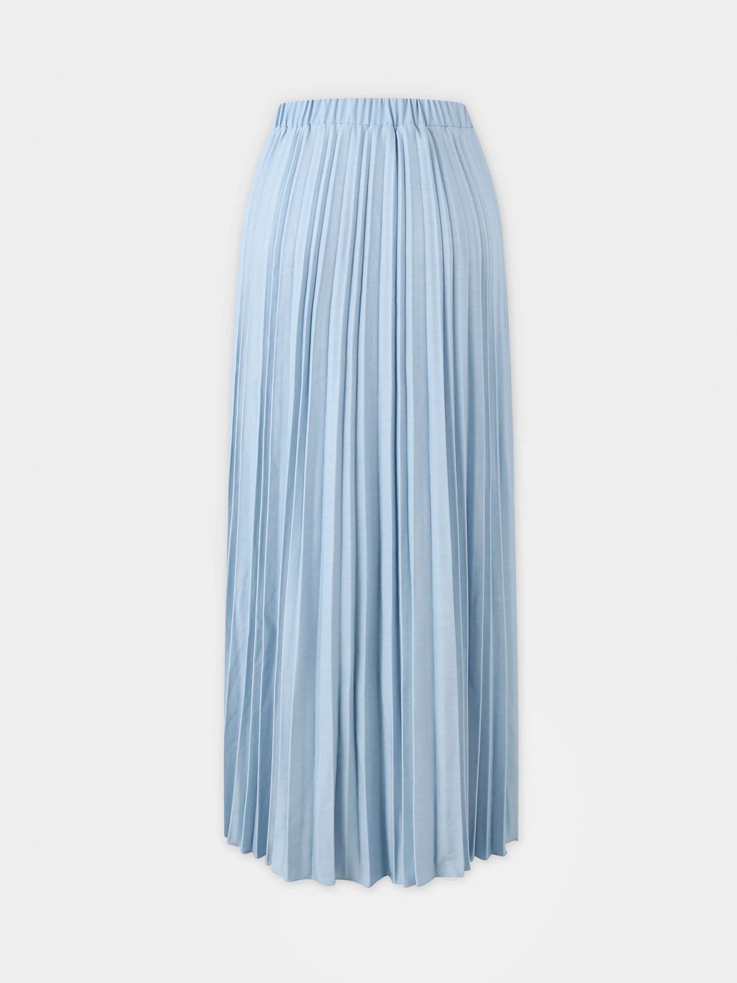 Thin Pleated Skirt-Light Blue by MELI