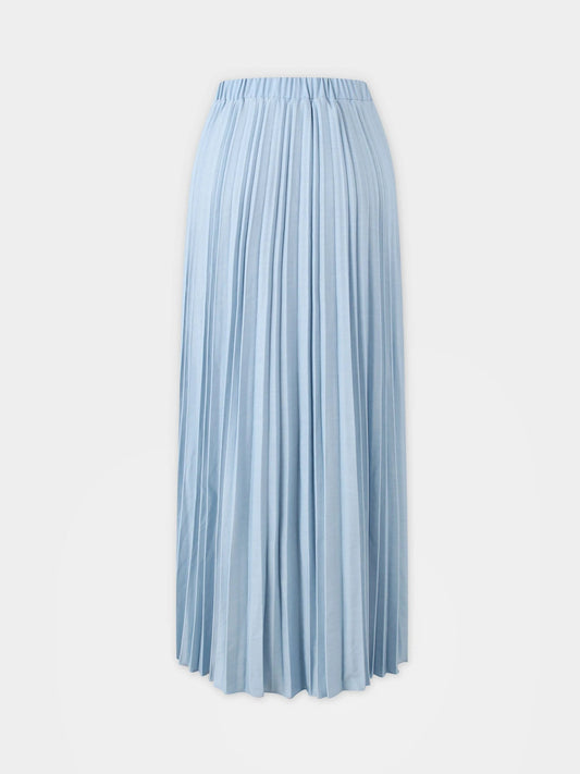 Thin Pleated Skirt-Light Blue by MELI