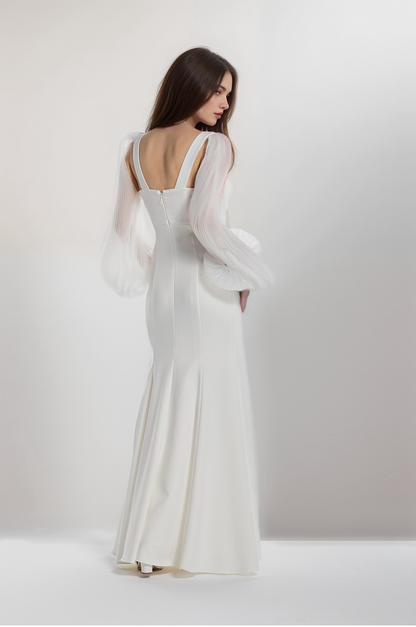 Celestine Form Sculpted Mermaid Bridal Gown