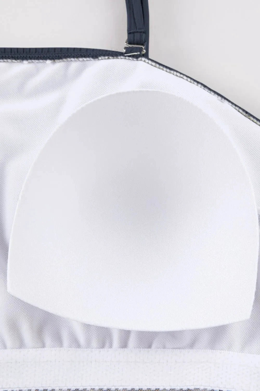 Ribbed Drawstring Sides Cutout One Piece Swimsuit by Trendsi