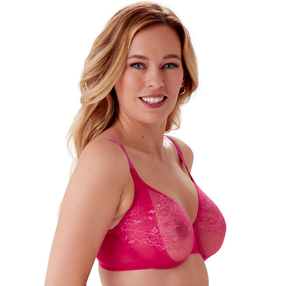 Gossard Glossies Lace Hot Pink Sheer Mesh Molded Bra by Gossard Lingerie