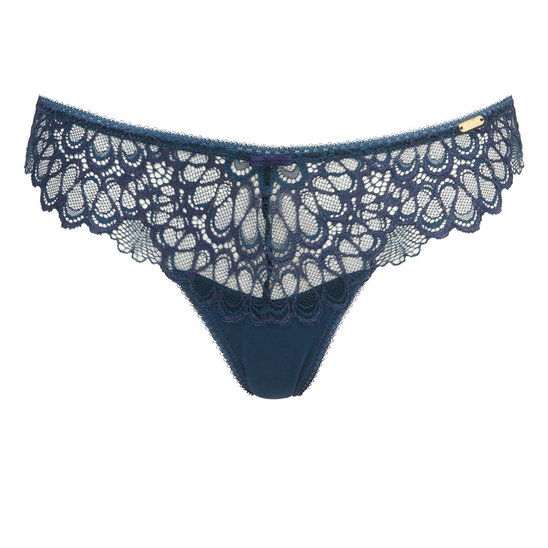 Gossard SSheer Lace Thong Panty Swirl