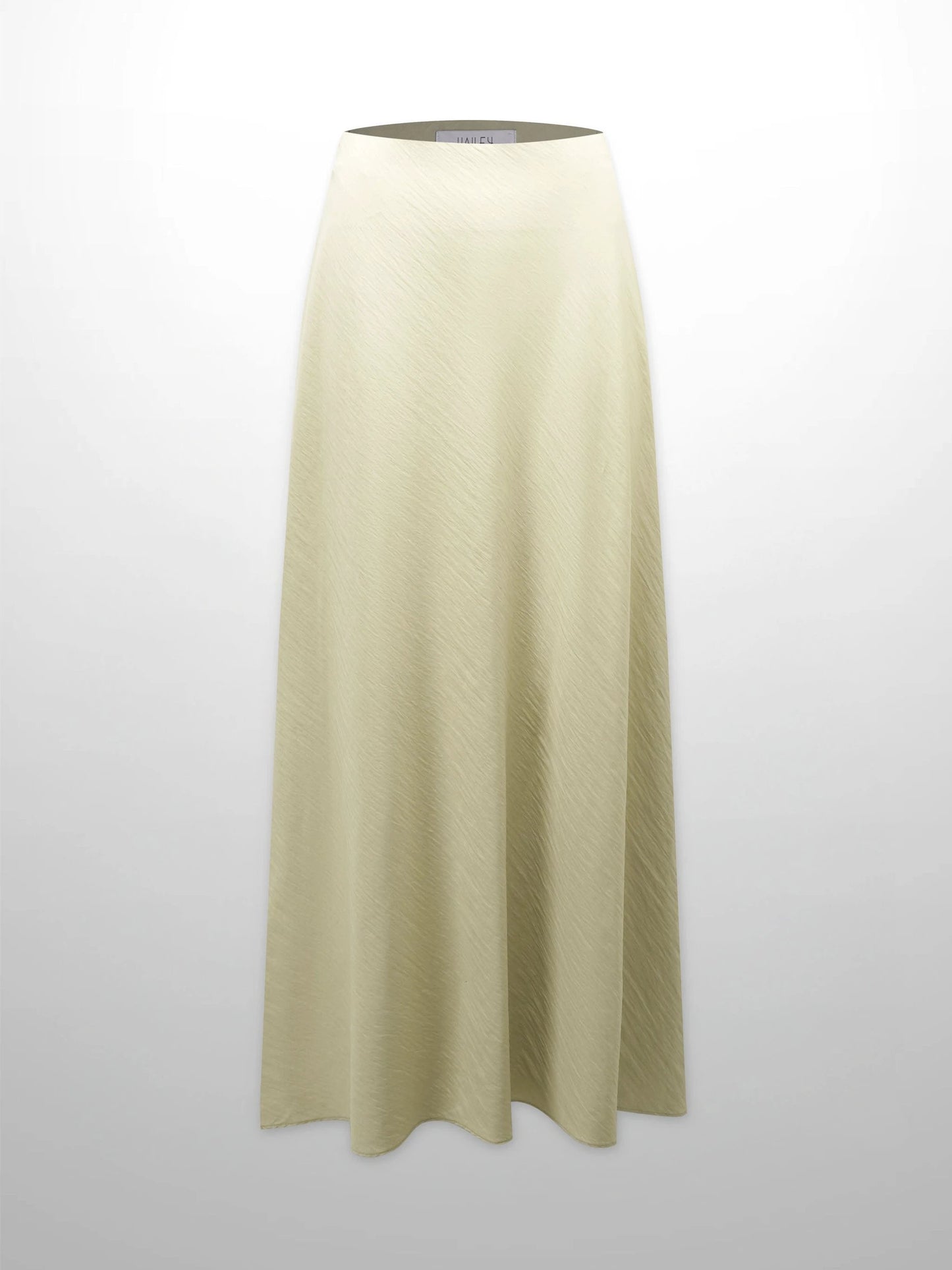 Crinkle Cotton Skirt 37"-Tan by Hailey