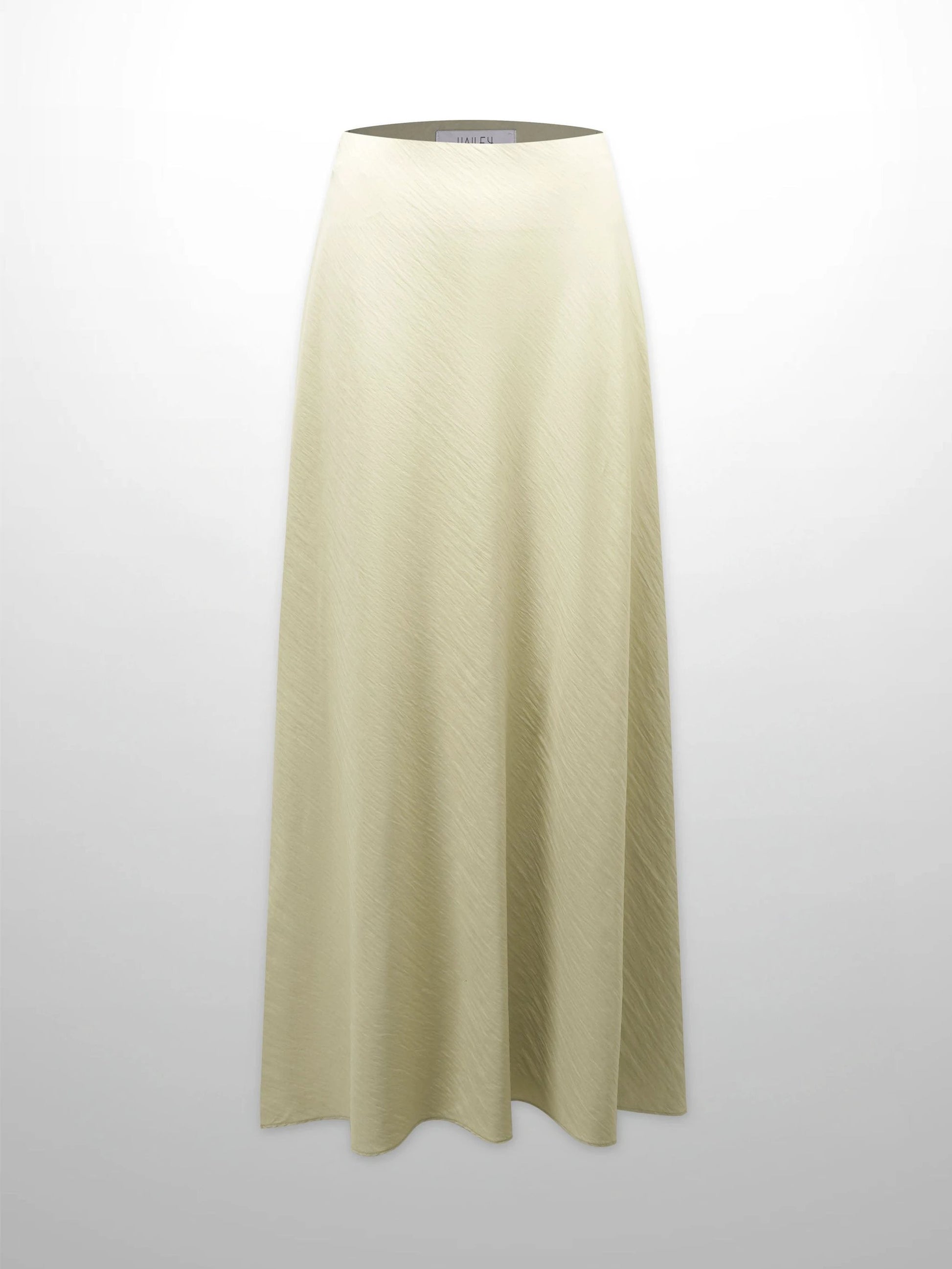 Crinkle Cotton Skirt 37"-Tan by Hailey