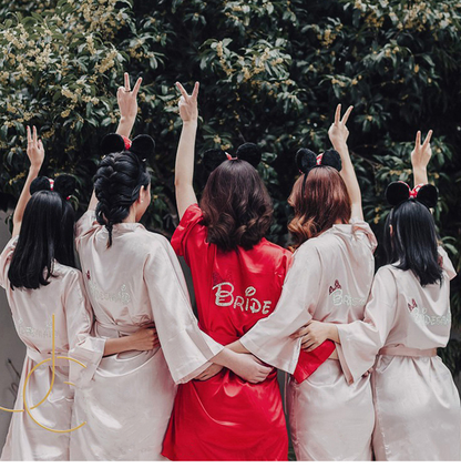 Before the Vows Personalized Satin Bridal Party Robe