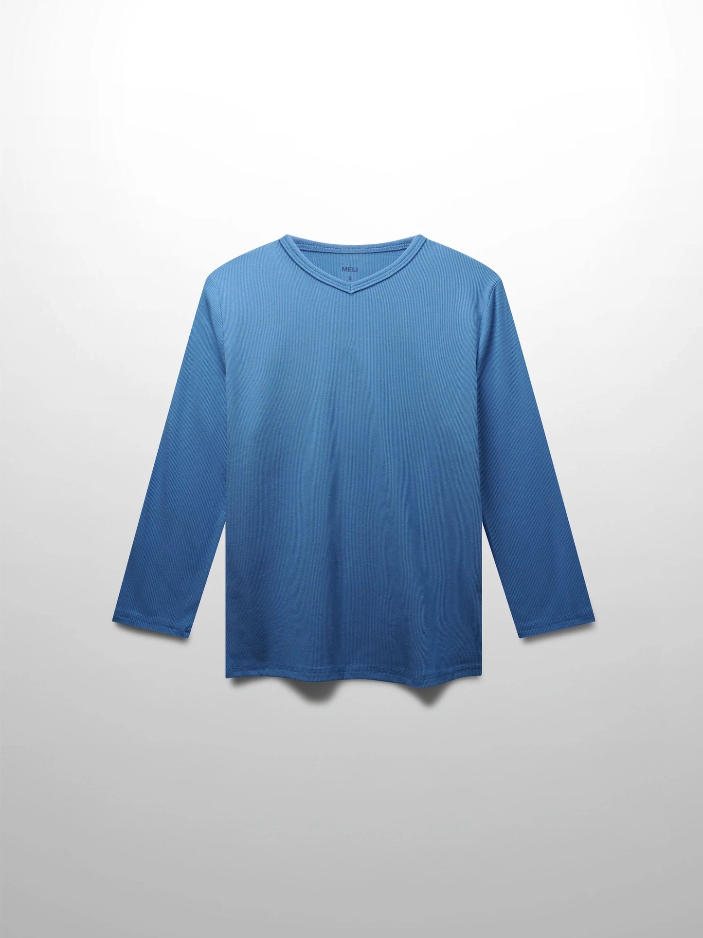 RIBBED HIGH V 3Q-PERIWINKLE BLUE by MELI