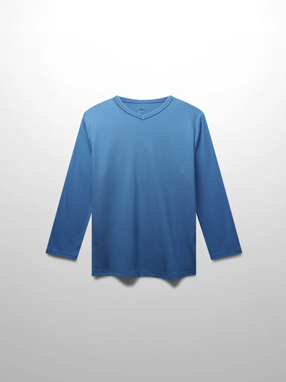 RIBBED HIGH V 3Q-PERIWINKLE BLUE by MELI