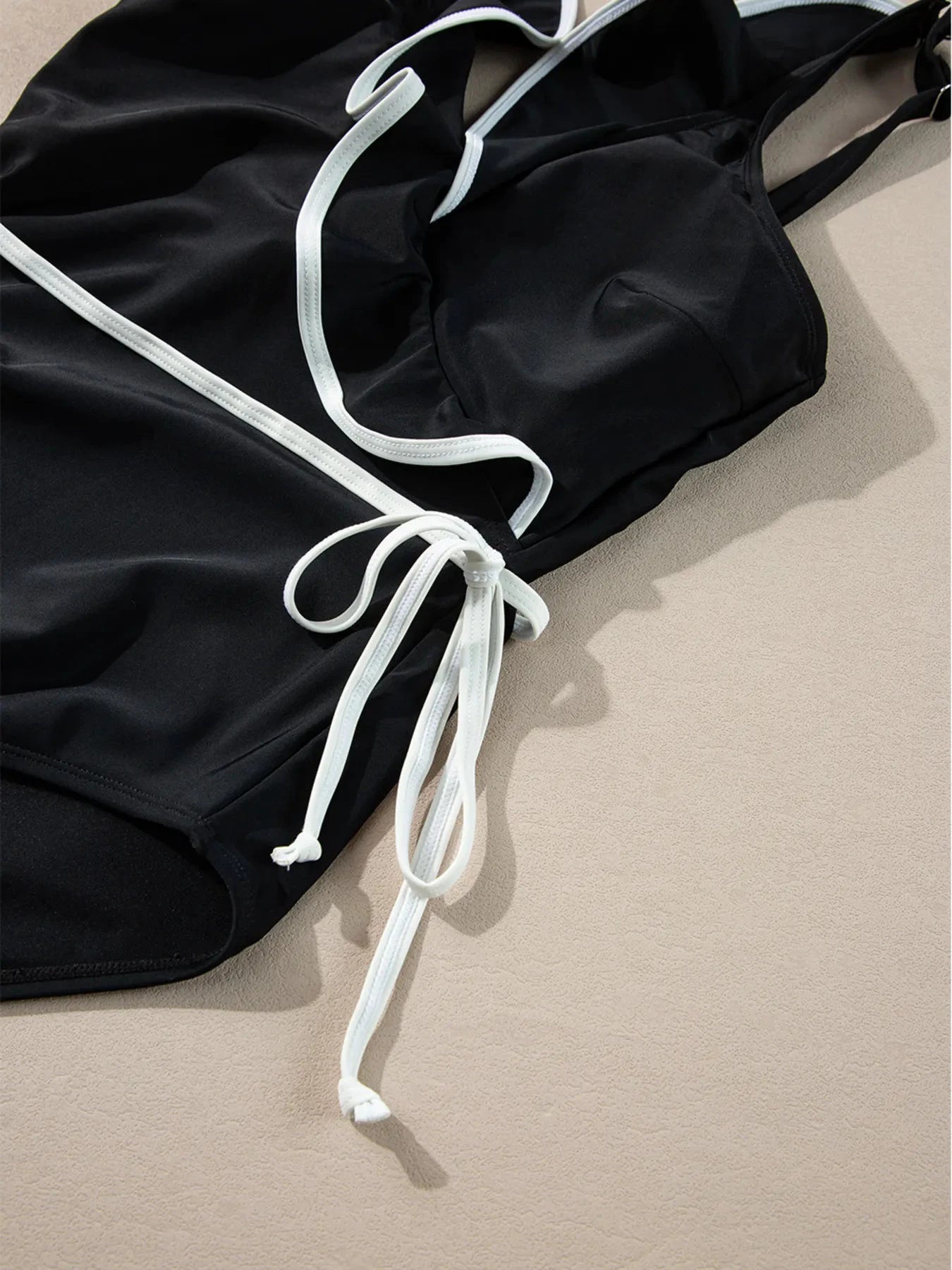 Ruffle Trim V-Neck One-Piece Swimsuit by Trendsi