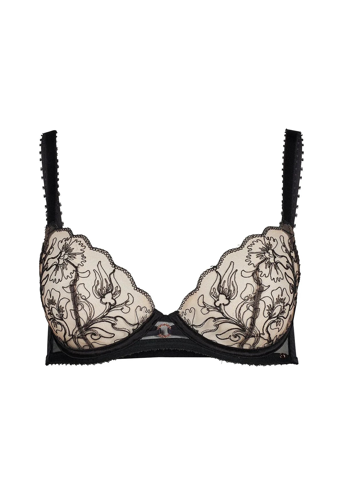 Gossard VIP Fleur de Nuit Sheer Plunge Bra by Gossard Lingerie