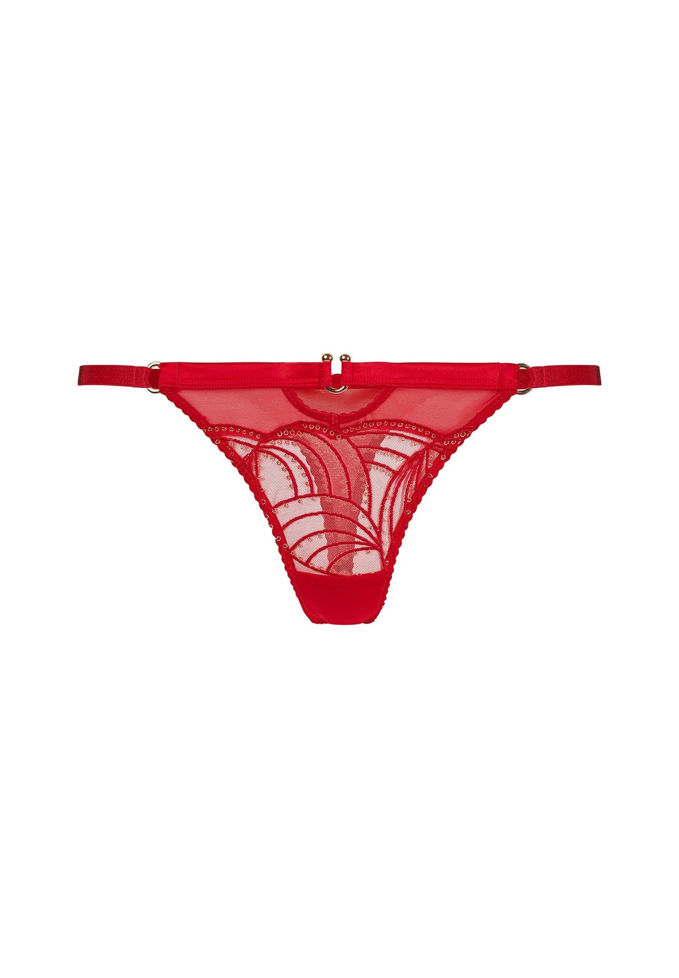 Gossard Viva Red Sheer Thong Panty