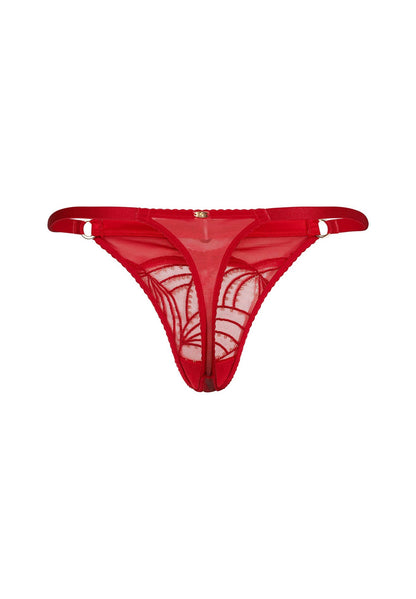 Gossard Viva Red Sheer Thong Panty