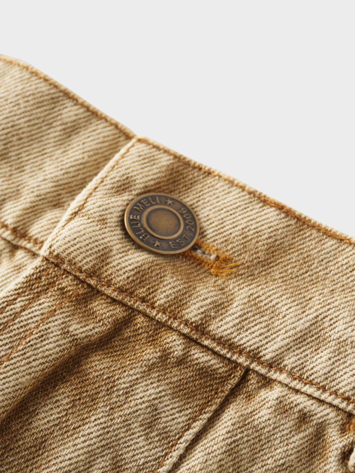 Stitched Pleated Skirt-Tan by Blue Meli