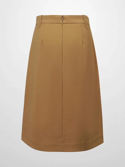 Basic A-Line Skirt-Trench by HAILEY