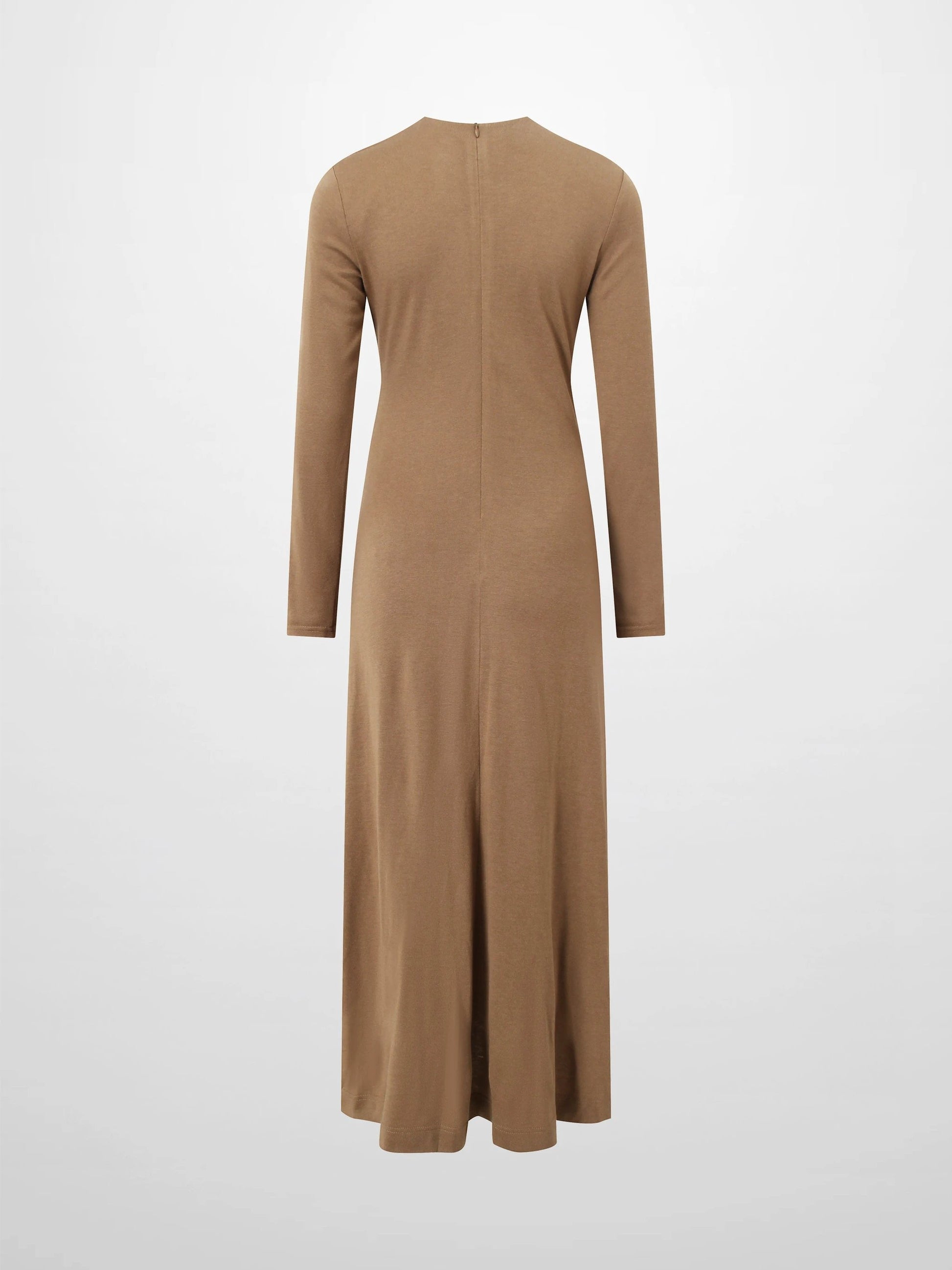 Side Shirred Button Down Knit-Camel by TARI