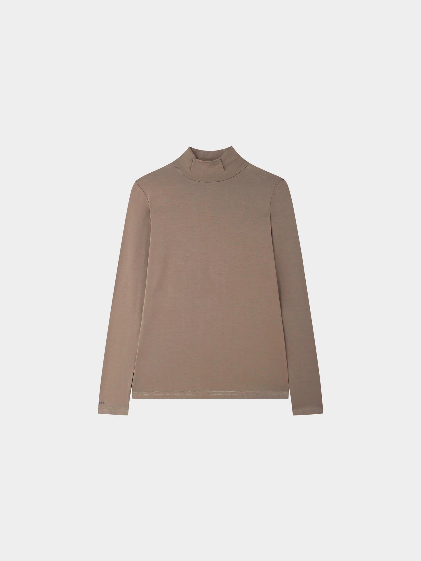 Modal Turtleneck Long Sleeve-Taupe by MELI