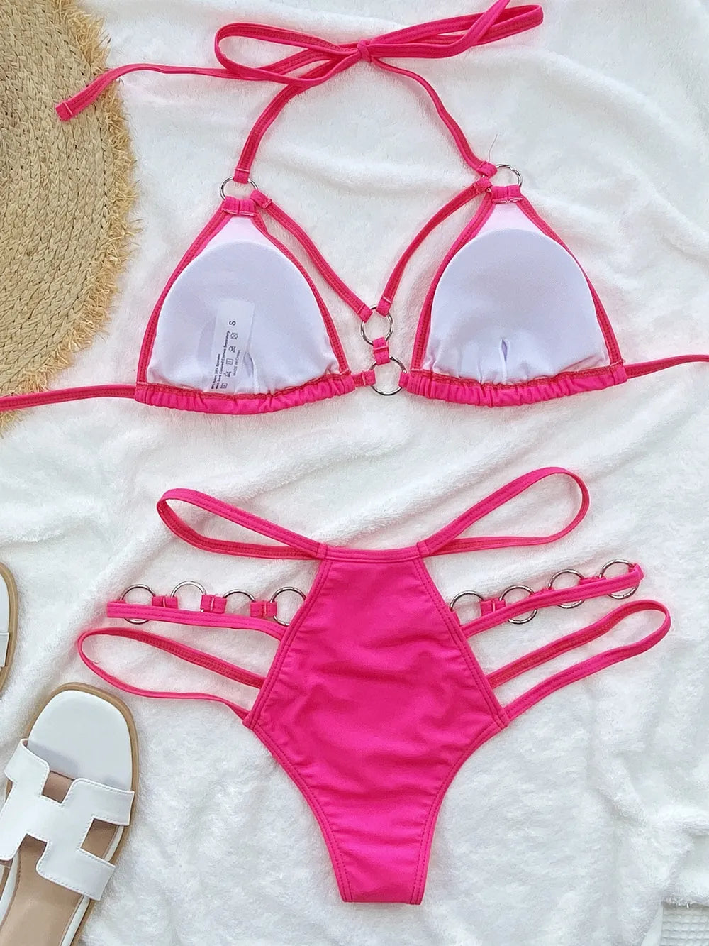 Cutout Halter Neck Two-Piece Bikini Set by Trendsi