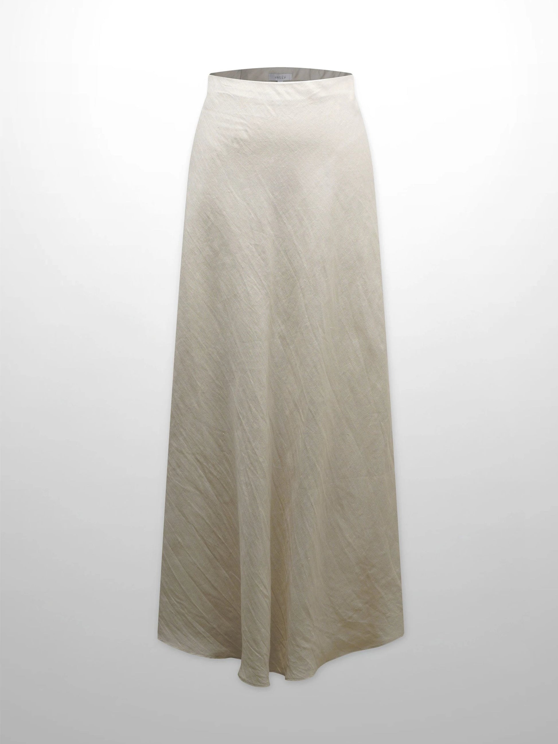 Linen Slip Skirt-Ecru by Hailey