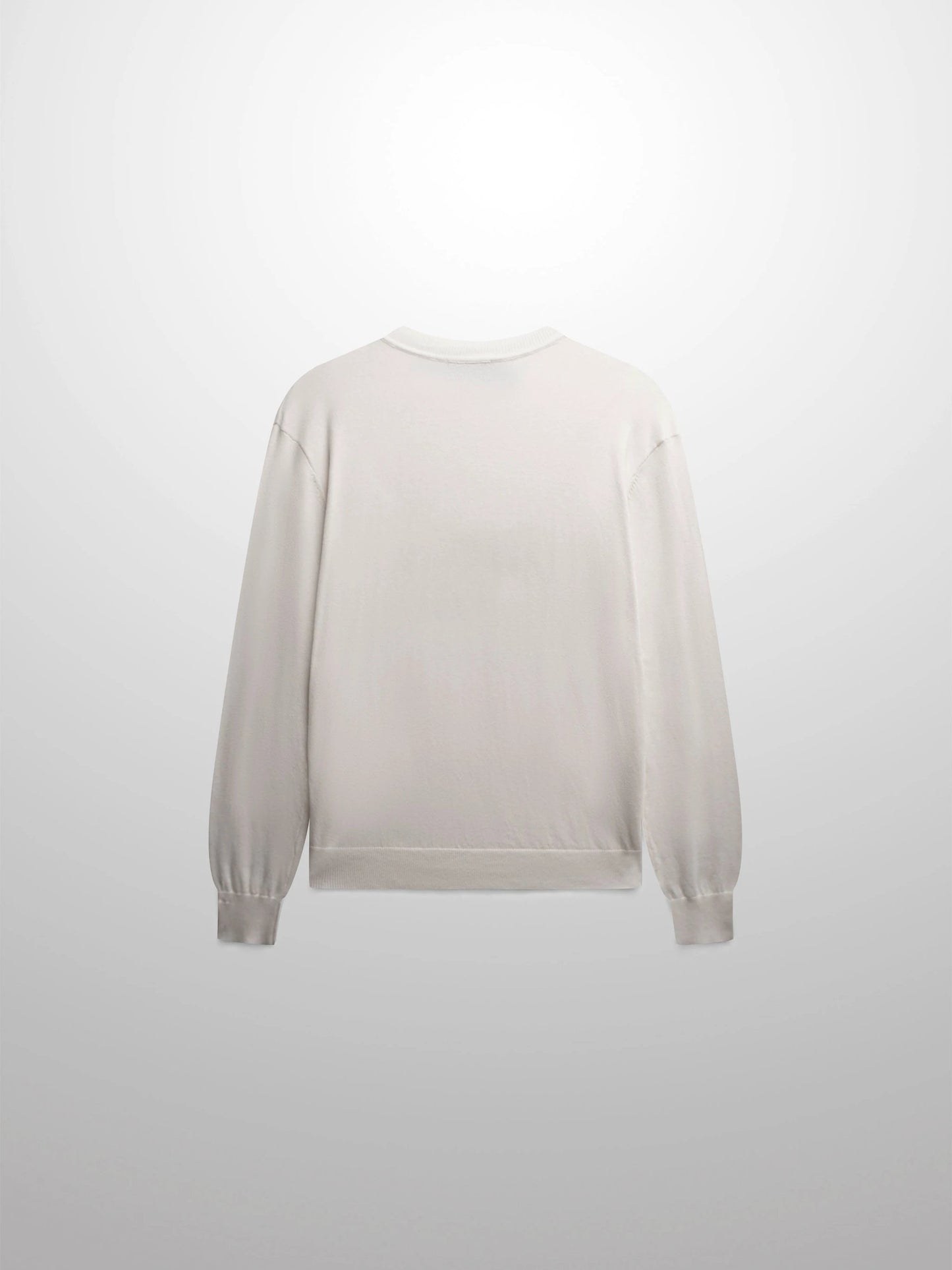 High V Lightweight Sweater-White by MELI