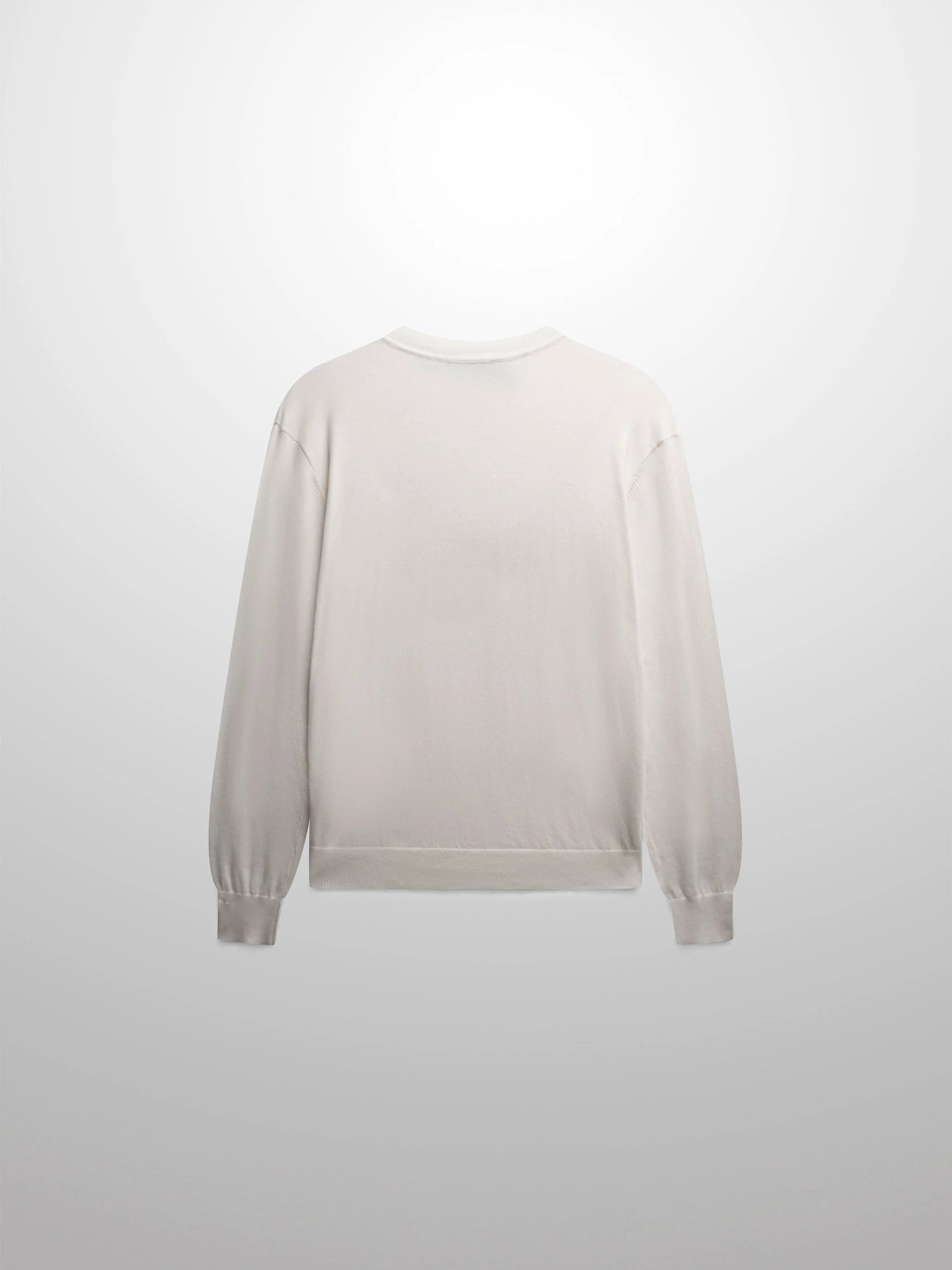 High V Lightweight Sweater-White by MELI