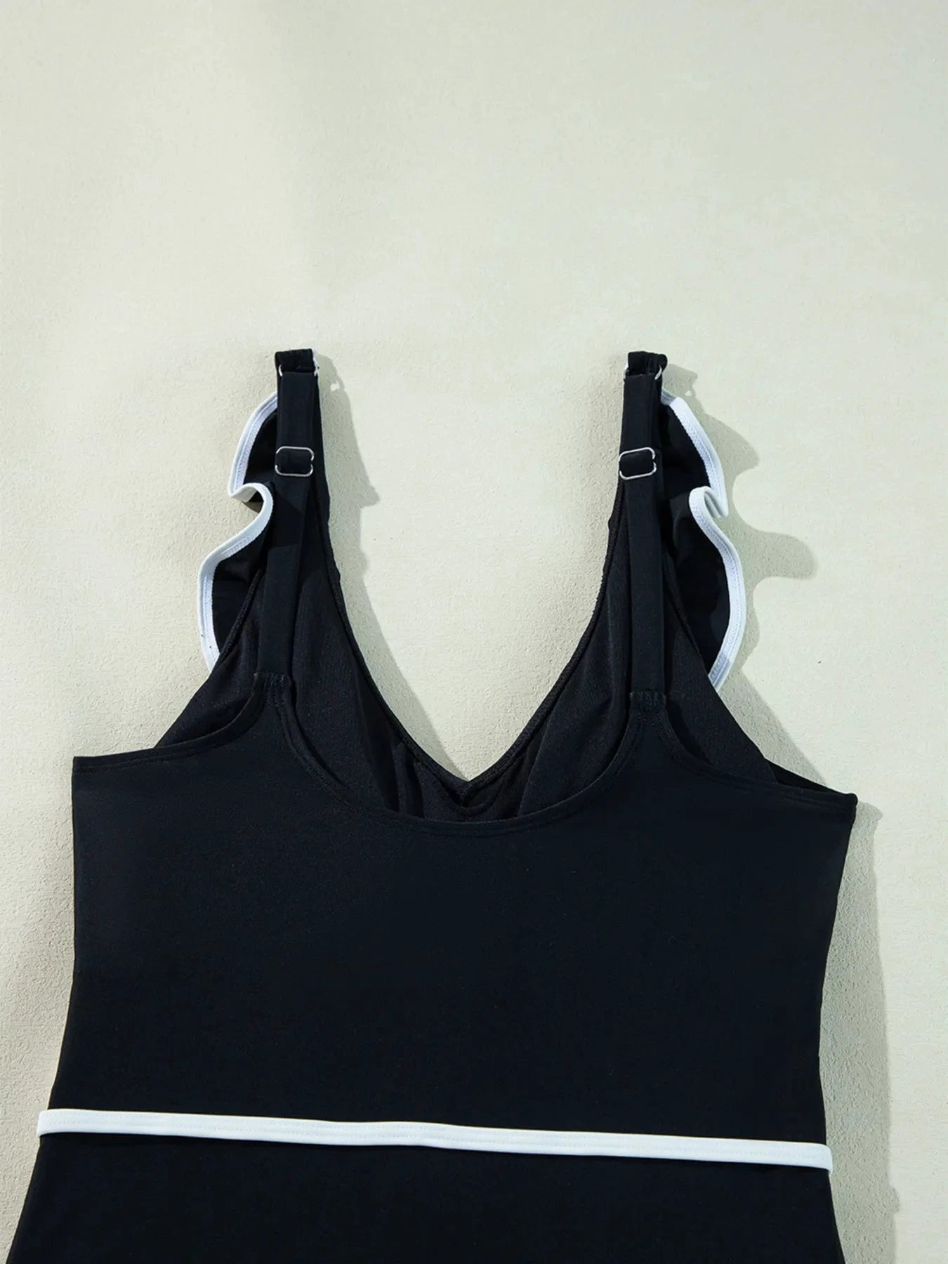 Ruffle Trim V-Neck One-Piece Swimsuit by Trendsi